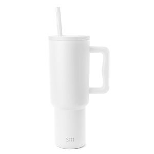 Simple Modern White 40oz Tumbler with Handle